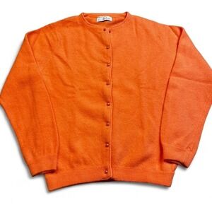 Orange Cardigan Sweater